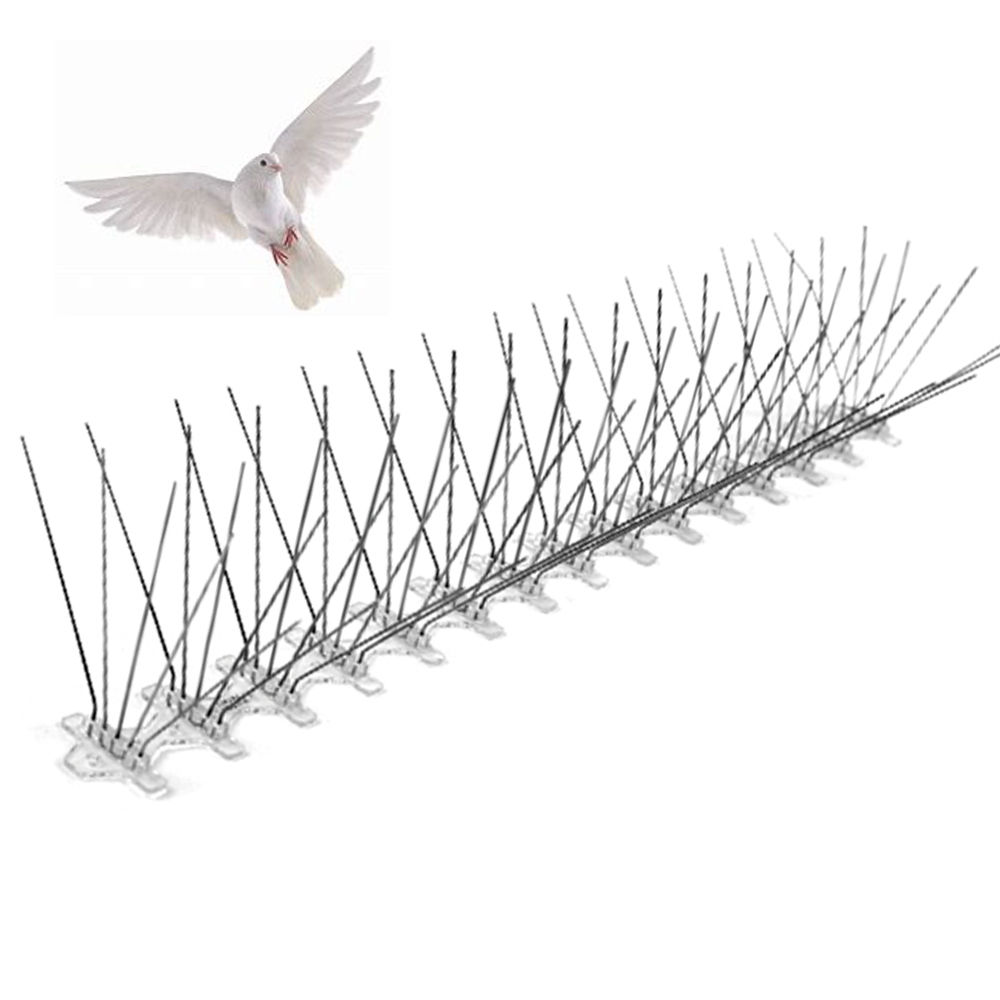 Layuka 5 75 Spikes Bakin Karfe PC Basement Pigeon Deterrent Repeller Anti Bird Spikes