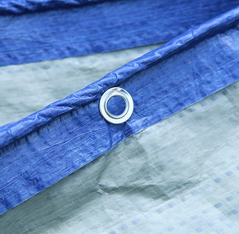 Синій кольоровий поліетиленовий брезент із дощозахисної тканини