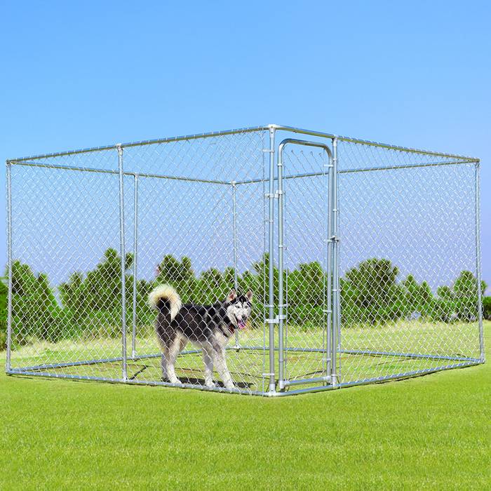 chain link dog run without cover