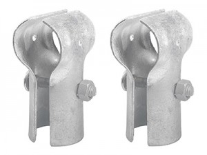 Galvanized Steel Chain Link Fence End Rail Clamp Rail Band T Clamp
