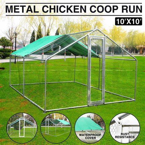 6  X 3 X2M  4 x 3 x 2 m metal chicken run coop  Large Metal Chicken Run Featured Image