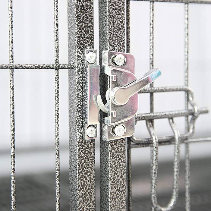 crescent lock metal dog cage