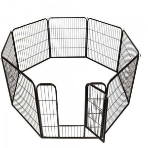 Heavy duty metal Puppy play pen 8 panel pet exercise cages crate dog kennels dog cage