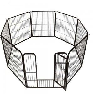 Heavy Duty metal Puppy play pen 8 panel pet ejercicio jaulas cajón perro perreras jaula para perros