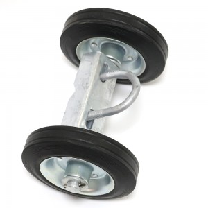Heavy Duty Steel Solid Wheels Fence Rolling Kit for Chain Link Sliding Gate