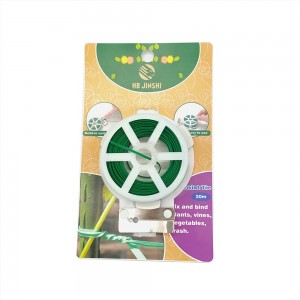 China New Product Barbed Wire For Cattle - High Quality Wholesale 2021 Kitchen Bag Gardening Plant Green Plastic Wire Plant Twist Tie For Sale – JINSHI
