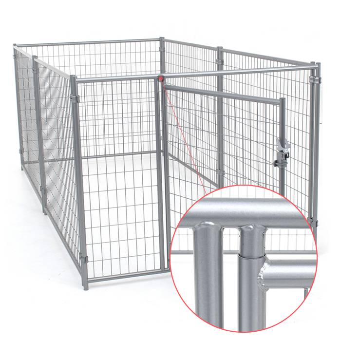 round frame welded dog kennel